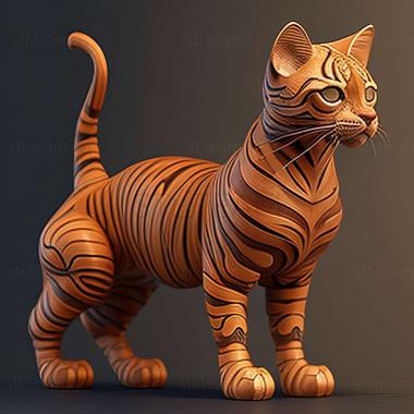 3D model Toyger cat (STL)